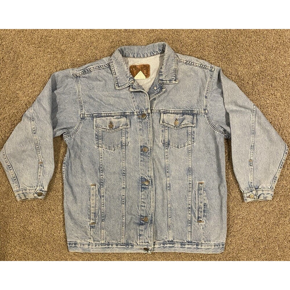 Vintage Delta Burke Delta Blues Denim Jacket L Made In‎ USA Workwear Jacket